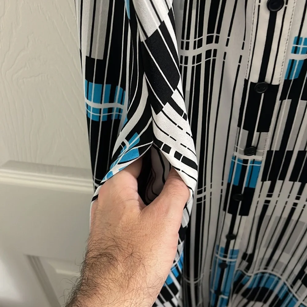 Avenue Women's Geometric Dress with Hidden pockets, Size 20 - Picture 8 of 10